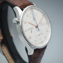 Thumbnail von IWC Portugieser Chronograph Rattrapante Chronograph IW3712 Stahl Box+Papiere </h1>