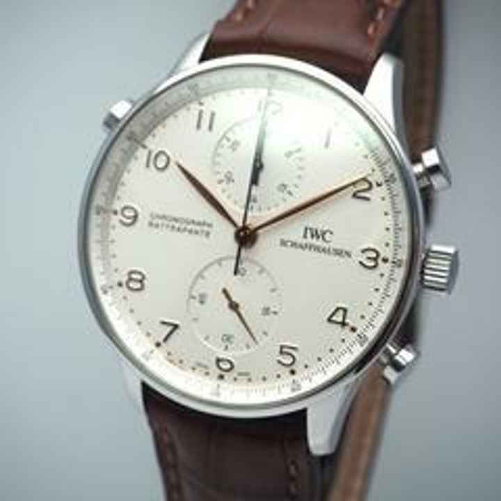  IWC Portugieser Chronograph Rattrapante Chronograph IW3712 Stahl Box+Papiere </h1> 