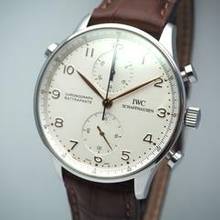 Thumbnail von IWC Portugieser Chronograph Rattrapante Chronograph IW3712 Stahl Box+Papiere </h1>