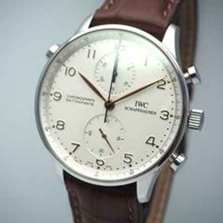  IWC Portugieser Chronograph Rattrapante Chronograph IW3712 Stahl Box+Papiere </h1> 
