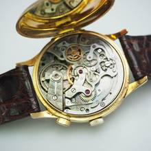 Thumbnail von H.Moser & Cie. Chronograph Monopusher Vintage um 1930 Enamel dial RARE