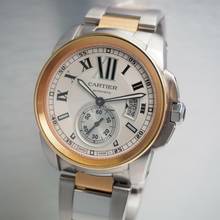 Thumbnail von Cartier Calibre de Cartier W7100036 Stahl/Rosegold 18k B+P NEU ungetragen