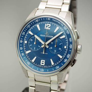  Jaeger-LeCoultre Polaris NEU verklebt 2025 Polaris Chronograph BLUE Stahl Stahl B&P NP: 16100 Euro 