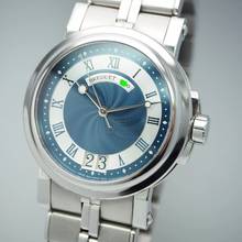 Thumbnail von Breguet Marine Grande Date BLUE 5817ST Stahl/Stahl Box+Papiere </h1>