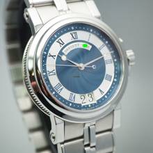 Thumbnail von Breguet Marine Grande Date BLUE 5817ST Stahl/Stahl Box+Papiere </h1>
