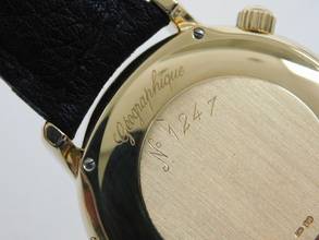 Thumbnail von Jaeger-LeCoultre Master Geographic 18K Gelbgold im Full Set Herrenuhr im Best Zustand 38 mm </h1>