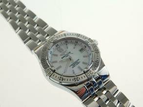 Thumbnail von Breitling Galactic 30 Starliner / Galactic 30 mit Perlmuttzifferblatt Alle Papiere WEMPE 2008 </h1>