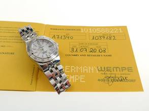 Thumbnail von Breitling Galactic 30 Starliner / Galactic 30 mit Perlmuttzifferblatt Alle Papiere WEMPE 2008 </h1>