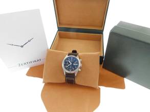 Thumbnail von IWC Fliegeruhr Chronograph Fliegerchronograph 3706 Automatik 39 mm im TOP Zustand mit schwarzem Zifferblatt Day Date