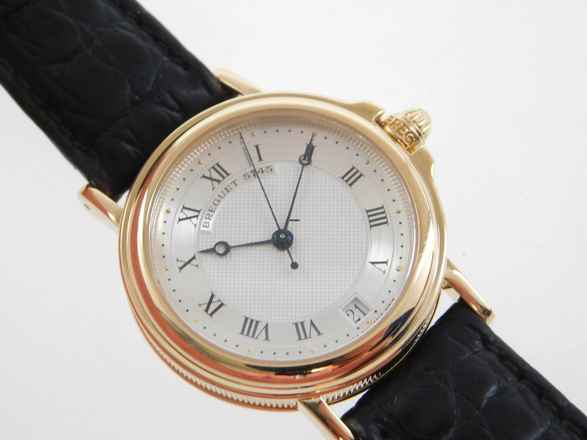  Breguet Marine Herrenuhr 33 mm 18 Karat Gelbgold Automatik Kaliber 889 mit Faltschließe TOP </h1> 