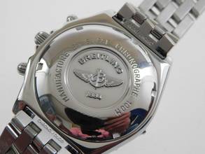 Thumbnail von Breitling Chronomat Vitesse Stahl mit Pilotband und weißem Zifferblatt 39mm Automatik </h1>