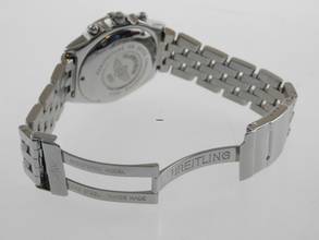 Thumbnail von Breitling Chronomat Vitesse Stahl mit Pilotband und weißem Zifferblatt 39mm Automatik </h1>