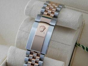 Thumbnail von Rolex Datejust 36 Stahl Rosegold mit original Brillant Lünette Full Set LC 100 wie Neu