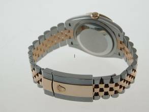 Thumbnail von Rolex Datejust 36 Stahl Rosegold mit original Brillant Lünette Full Set LC 100 wie Neu