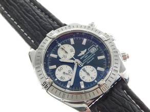 Thumbnail von Breitling Chronomat Evolution 44 mm mit schwarzem Zifferblatt im Full Set Top Zustand </h1>