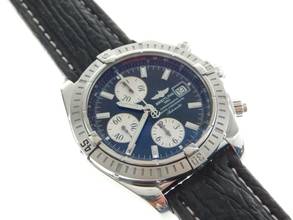 Thumbnail von Breitling Chronomat Evolution 44 mm mit schwarzem Zifferblatt im Full Set Top Zustand </h1>