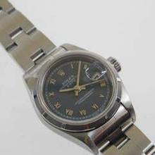 Thumbnail von Rolex Oyster Perpetual Lady Date 26 mm blau - römisch Saphirglas Schnellschaltung von 1997 </h1>