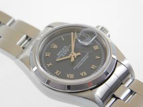 Thumbnail von Rolex Oyster Perpetual Lady Date 26 mm blau - römisch Saphirglas Schnellschaltung von 1997 </h1>