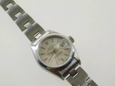  Rolex Oyster Perpetual Lady Date 26 mm mit Saphirglas und Schnellschaltung Oysterband v 2001 </h1> 