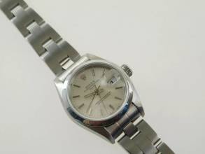 Thumbnail von Rolex Oyster Perpetual Lady Date 26 mm mit Saphirglas und Schnellschaltung Oysterband v 2001 </h1>