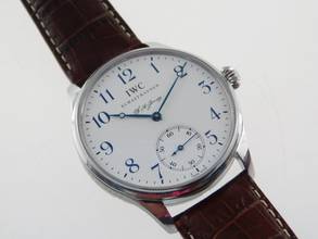 Thumbnail von IWC Portugieser Handaufzug F.a. Jones Limited Ed. Handaufzug Herrenuhr 43 mm Glasboden im Top Zustand </h1>