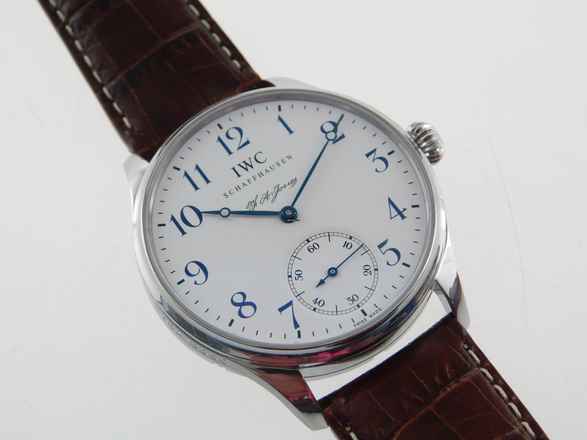  IWC Portugieser Handaufzug F.a. Jones Limited Ed. Handaufzug Herrenuhr 43 mm Glasboden im Top Zustand </h1> 