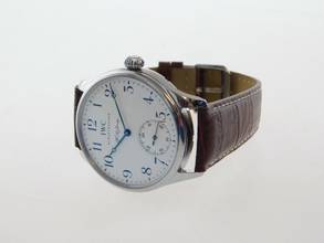Thumbnail von IWC Portugieser Handaufzug F.a. Jones Limited Ed. Handaufzug Herrenuhr 43 mm Glasboden im Top Zustand </h1>
