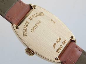 Thumbnail von Franck Muller 18 Karat Gelbgold Curvex Lady im Full Set Handaufzug Top Zustand 25mm </h1>