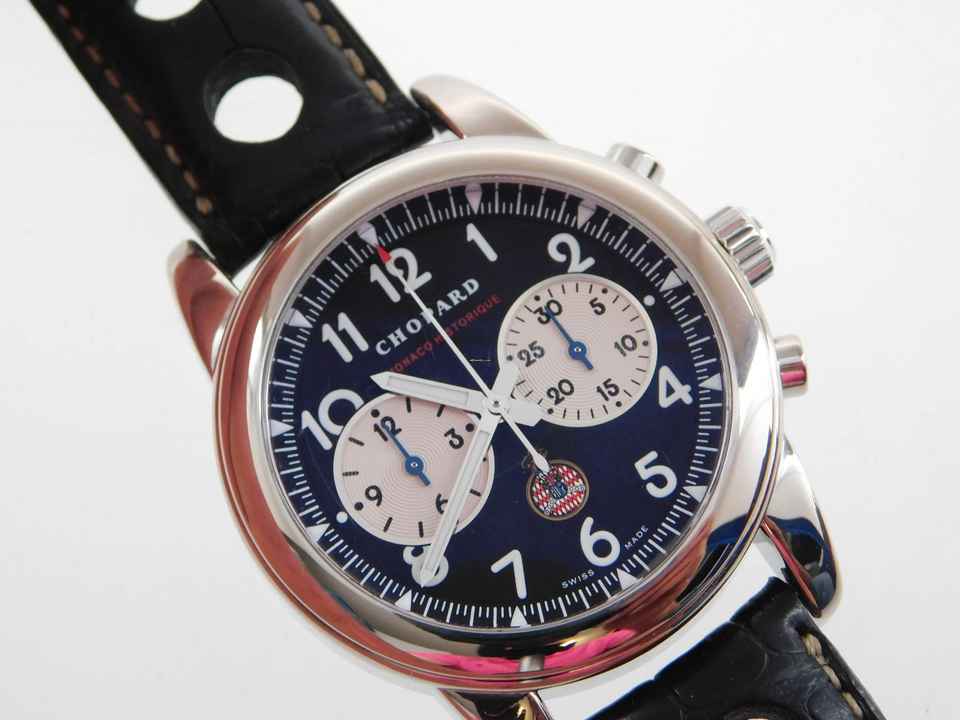  Chopard Grand Prix de Monaco Historique 18 Karat Weißgold 40 mm Grand Prix De Monaco Historique Alle Papiere + Revision </h1> 