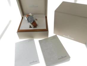 Thumbnail von Jaeger-LeCoultre Master Compressor Memovox 18 Karat Weißgold Full Set im Neuzustand </h1>