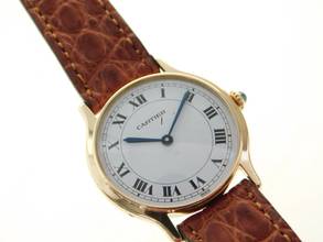 Thumbnail von Cartier Riviera 18 Karat Gelbgold 31 mm mit original Paris Zifferblatt Handaufzug </h1>