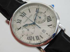 Thumbnail von Cartier Rotonde de Cartier Herrenuhr Automatik Chronograph 40 mm im Top Zustand </h1>