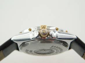 Thumbnail von Breitling Wings Lady Damenuhr 31 mm Stahl Gold mit neuem Lederband im Best Zustand