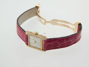 Thumbnail von Cartier Tank Louis Cartier 18 Karat Sunset Spezial mit original Brillantbesatz im Full Set wie NEU