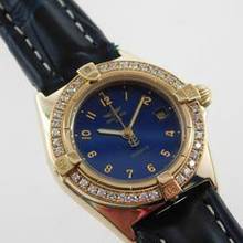 Thumbnail von Breitling Callistino 18 Kt Gelbgold Callistino mit original Brillantlünette Damenuhr 28mm im Top Zustand </h1>