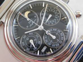 Thumbnail von IWC Da Vinci Perpetual Calendar Ewiger Kalender in Edelstahl revisioniert im Top Zustand mit Krokoband deutsch </h1>