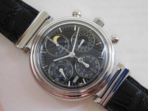 Thumbnail von IWC Da Vinci Perpetual Calendar Ewiger Kalender in Edelstahl revisioniert im Top Zustand mit Krokoband deutsch </h1>