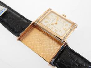 Thumbnail von Jaeger-LeCoultre Grande Reverso Ultra Thin Diamonds 18 Karat Rosegold im Full Set TOP </h1>
