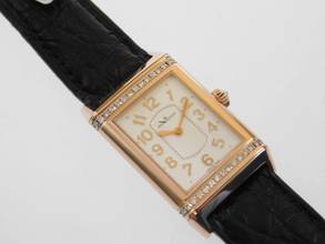 Thumbnail von Jaeger-LeCoultre Grande Reverso Ultra Thin Diamonds 18 Karat Rosegold im Full Set TOP </h1>