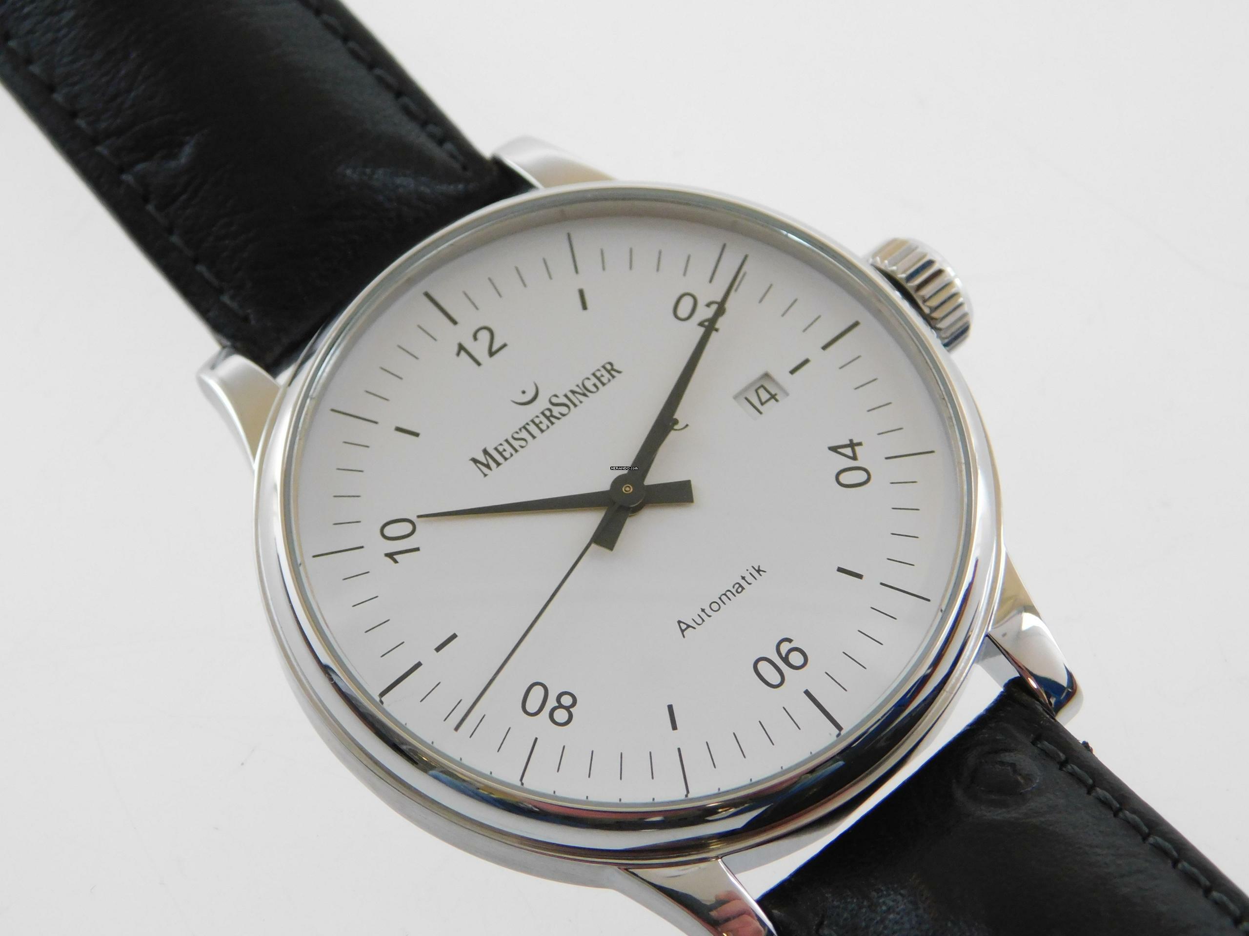 Thumbnail von Meistersinger Scrypto Automatik Herrenuhr 43mm im Full Set aus 2002 </h1>