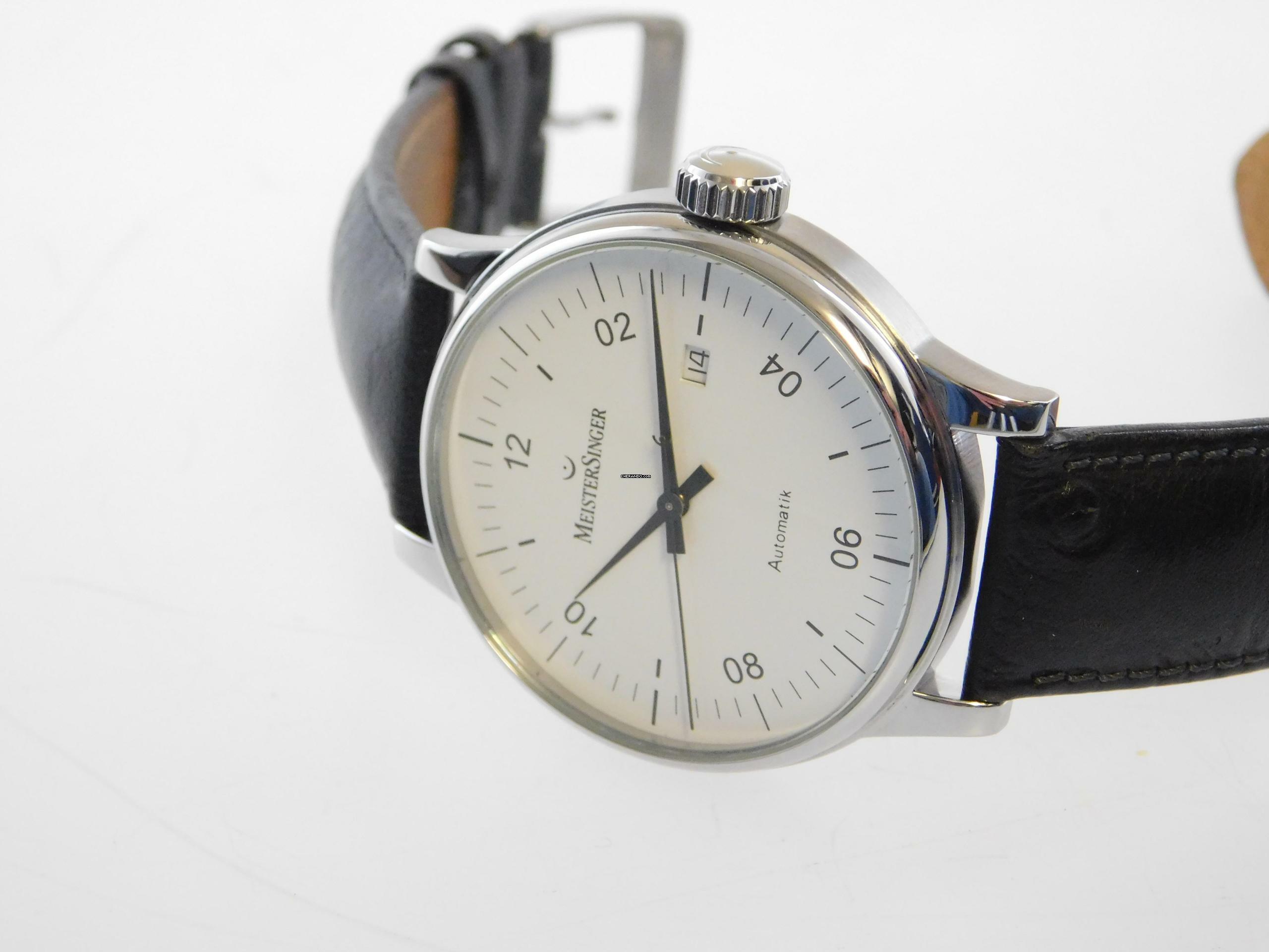 Thumbnail von Meistersinger Scrypto Automatik Herrenuhr 43mm im Full Set aus 2002 </h1>