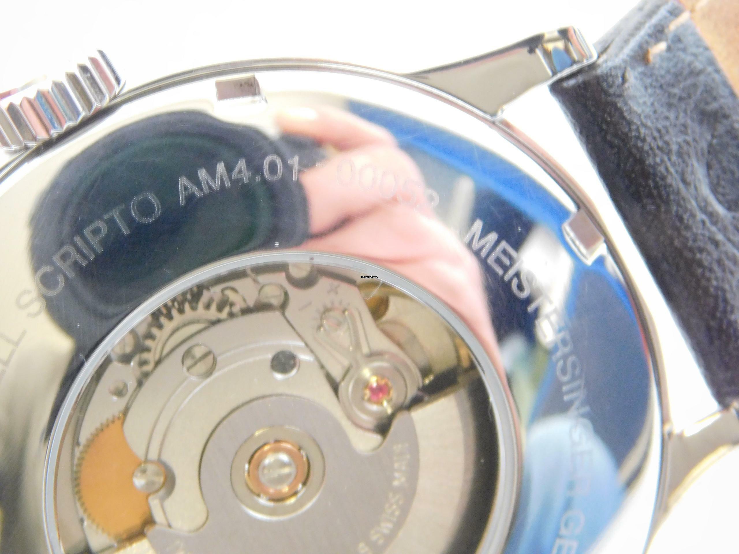 Thumbnail von Meistersinger Scrypto Automatik Herrenuhr 43mm im Full Set aus 2002 </h1>