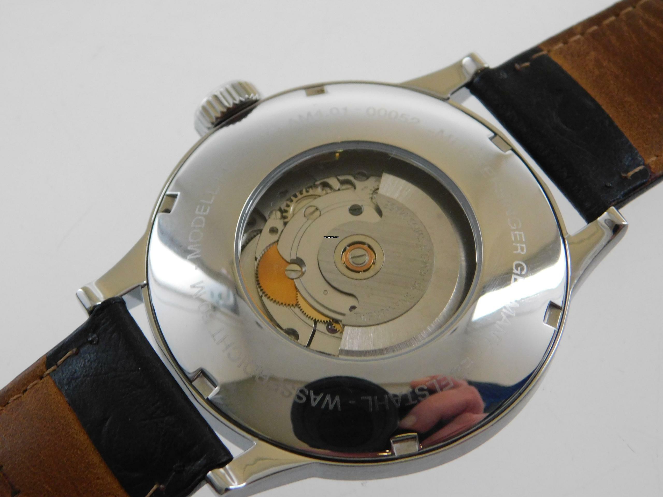 Thumbnail von Meistersinger Scrypto Automatik Herrenuhr 43mm im Full Set aus 2002 </h1>