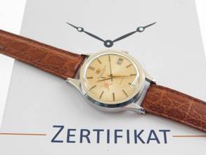 Thumbnail von IWC Herrenuhr Stahl 34 mm Automatik Oman Dial Datum Cal 8541B Rarität