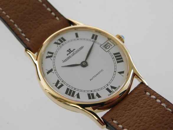  Jaeger-LeCoultre 18 Karat Gelbgold Ovale Jumbo Automatik Date 31 x 39 mm Rarität im Top Zustand </h1> 