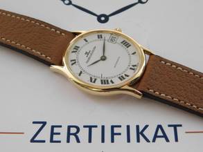 Thumbnail von Jaeger-LeCoultre 18 Karat Gelbgold Ovale Jumbo Automatik Date 31 x 39 mm Rarität im Top Zustand </h1>