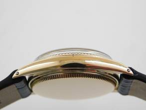 Thumbnail von Rolex Oyster Perpetual 31 Medium massiv 18 Kt Gelbgold 30 mm 60 er Jahre im Top Zustand </h1>