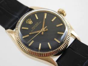 Thumbnail von Rolex Oyster Perpetual 31 Medium massiv 18 Kt Gelbgold 30 mm 60 er Jahre im Top Zustand </h1>