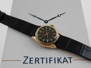 Thumbnail von Rolex Oyster Perpetual 31 Medium massiv 18 Kt Gelbgold 30 mm 60 er Jahre im Top Zustand </h1>