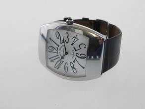 Thumbnail von Franck Muller XL Master of Complications Curvex Edelstahl 42 x 49 mm Silver Dial </h1>